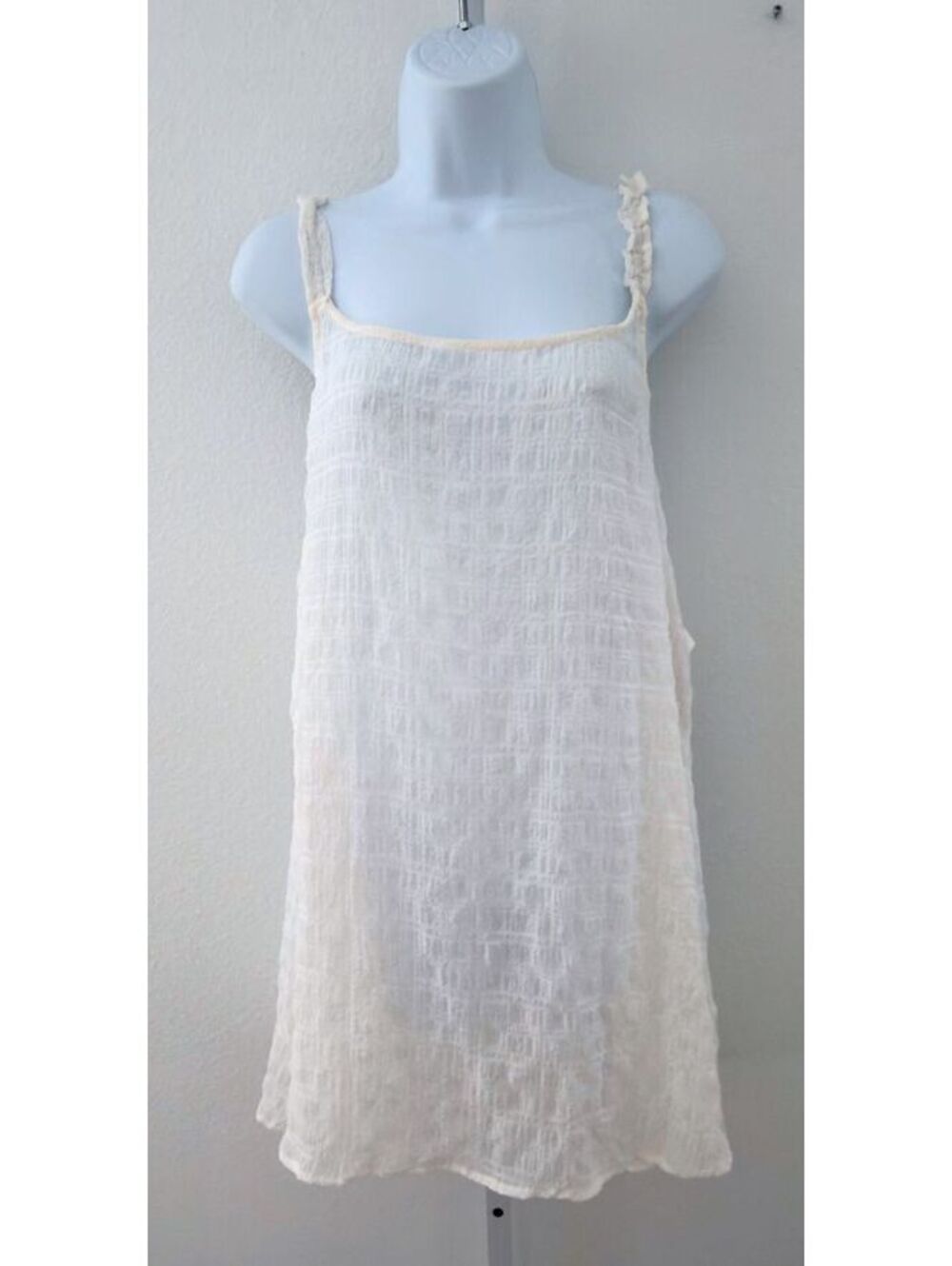 Wild Fable White Open Tie Back Dress Women Size XL